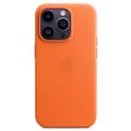 iPhone 14 Pro Max Apple Lederhülle mit MagSafe MPPR3ZM/A - Orange
