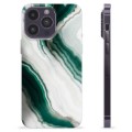 iPhone 14 Pro Max TPU Hülle - Smaragd Marmor