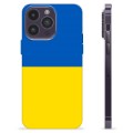 iPhone 14 Pro Max TPU Hülle Ukrainische Flagge - Gelb und Lichtblau