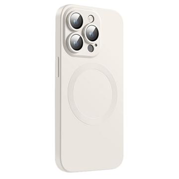 iPhone 14 Pro Silikonhülle mit Kameraschutz - MagSafe-kompatibel - Weiß