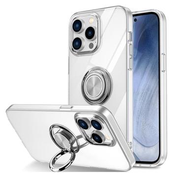 iPhone 14 TPU Case mit Ringhalterung - Transparent
