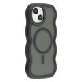iPhone 14 Wellenkante Magnetische Hybridhülle - Schwarz