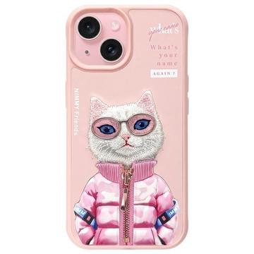 iPhone 15 Nimmy Freunde Cool&Cute 2.0 Katze hülle - Rosa