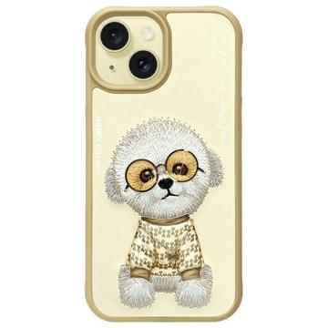 iPhone 15 Nimmy Friends Brille Cool Hund hülle - Khaki