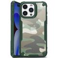 iPhone 15 Plus Anti-Shock Hybrid Hülle - Tarnung - Grün