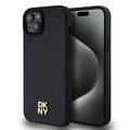 iPhone 15 Plus DKNY Repeat Pattern Stack Logo Case - MagSafe-kompatibel - Schwarz