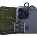 iPhone 15 Pro/15 Pro Max Hofi Camring Pro+ Kameraobjektivschutz - Marineblau Rand