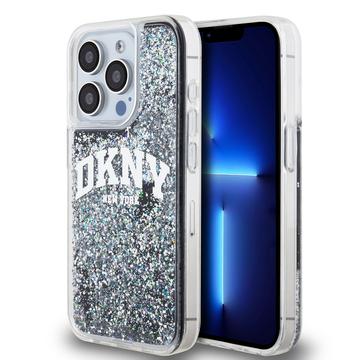 iPhone 15 Pro DKNY Liquid Glitter Arch Logo Case  - Schwarz