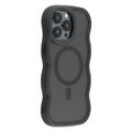 iPhone 15 Pro Max Wellenkante Magnetische Hybridhülle - Schwarz