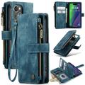 iPhone 16 Caseme C30 Multifunktions Wallet Hülle - Blau