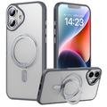 iPhone 16 Magnetische Kickstand-Hybridhülle - Grau