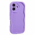 iPhone 16 Plus Candy Color Wavy TPU Hülle - lila