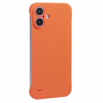 iPhone 16 Plus Rahmenlose Kunststoff Hülle - Orange