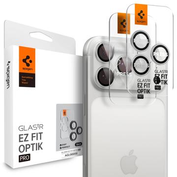 iPhone 16 Pro/16 Pro Max/17 Pro/17 Pro Max Spigen Glas.tR Ez Fit Optik Pro Kameraobjektiv Panzerglas - Silber