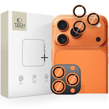 iPhone 16 Pro/16 Pro Max/17 Pro/17 Pro Max Tech-Protect Camring Fit+ Kameraobjektiv - Orange