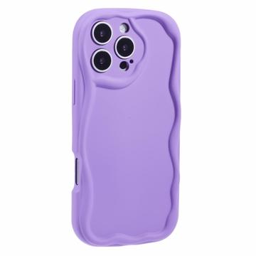 iPhone 16 Pro Candy Color Wavy TPU Hülle - lila