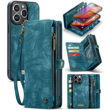 iPhone 16 Pro Caseme 008 2-in-1 Multifunktions Wallet Hülle - Blau