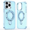 iPhone 16 Pro Glitter Hybrid Hülle mit Kickstand - MagSafe-kompatibel - Blau