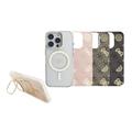 iPhone 16 Pro Guess Galvanisierter Stand Kamerarahmen MagSafe Case mit austauschbaren Hintergründen