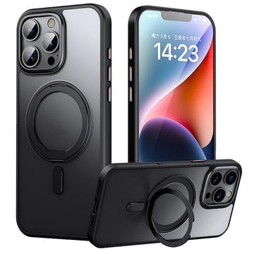 iPhone 16 Pro Magnetische Kickstand-Hybridhülle - Schwarz