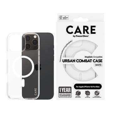iPhone 16 Pro Max PanzerGlass Care Transparent Urban Combat Case - MagSafe-kompatibel - Weiß