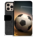 iPhone 16 Pro Max Premium Schutzhülle mit Geldbörse - Fußball
