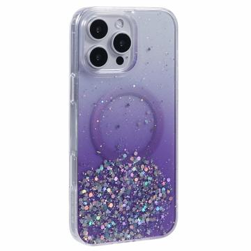 iPhone 16 Pro Max Sparkle Glow MagSafe Hülle - Lila