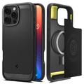 iPhone 16 Pro Spigen Rugged Armor Mag TPU Hülle - Schwarz