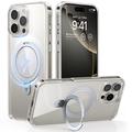 iPhone 16 Pro Torras Guardian Ostand MagSafe Hülle - Durchsichtig