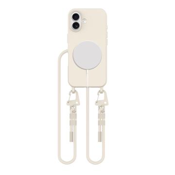 iPhone 16 Tech-Protect MagNecklace MagSafe Tasche - Latte