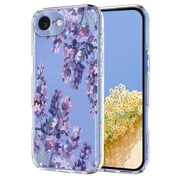 iPhone 16e TPU-Hülle mit Blumenmuster - Glyzinie