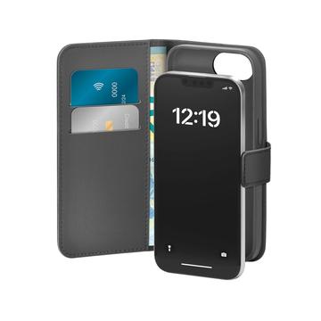 iPhone 16e Puro Wallet Hülle mit 2 Kartenfächern - Schwarz