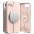 iPhone 16e Ringke Liquid Silicone MagSafe Hülle - Rosa Sand