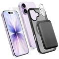 iPhone 17 4-in-1-MagSafe-Schutzset mit Kartenhalter - Schwarz