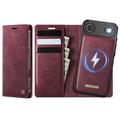 iPhone Air Caseme C49 2-in-1 abnehmbare Wallet Hülle - MagSafe-kompatibel, RFID - Rot