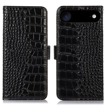 iPhone Air Crocodile Serie Lederhülle mit Geldbörse mit RFID