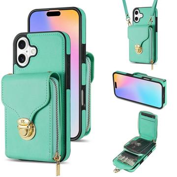 iPhone 17 Alles-in-einem-Hülle mit Brieftasche und Armband - Mint