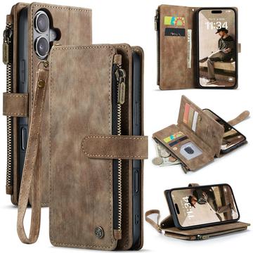 iPhone 17 Caseme C30 Multifunktions Wallet Hülle - Braun