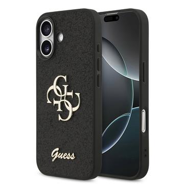 iPhone 17 Guess Fixed Glitter 4G Metal Logo Hülle