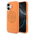iPhone 17 Guess Perforated 4G Logo-Hülle - MagSafe-kompatibel - Orange