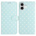 iPhone 17 Wallet Case mit Punktmuster - blau