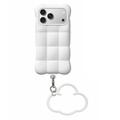 iPhone 17 Pro/18 Pro Cloud Puffer Silikonhülle - Weiß