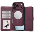 iPhone 17 Pro/18 Pro Tech-Protect 2-in-1 Wallet Hülle - Magsafe-kompatibel - Burgougne