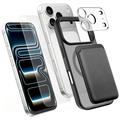 iPhone 17 Pro 4-in-1-MagSafe-Schutzset mit Kartenhalter - Schwarz