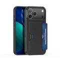 iPhone 17 Pro Dux Ducis Pocard Hülle mit Kartenhalter - Schwarz