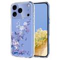 iPhone 17 Pro TPU-Hülle mit Blumenmuster - lila