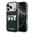 iPhone 17 Pro Karl Lagerfeld IML Choupette Trio Wasserfarben-Hülle - MagSafe-kompatibel - Schwarz