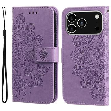 iPhone 17 Pro Mandala Serie Wallet Hülle - Purpur