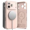 iPhone 17 Pro Max/18 Pro Max Ringke Liquid Silicone MagSafe Hülle - Rosa Sand
