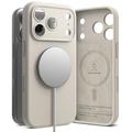 iPhone 17 Pro Max/18 Pro Max Ringke Liquid Silicone MagSafe Hülle - Stein